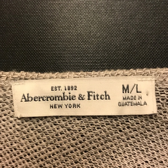 Abercrombie & Fitch NWOT Drape Front Loose Knit Split Back Cardigan - Picture 3 of 5